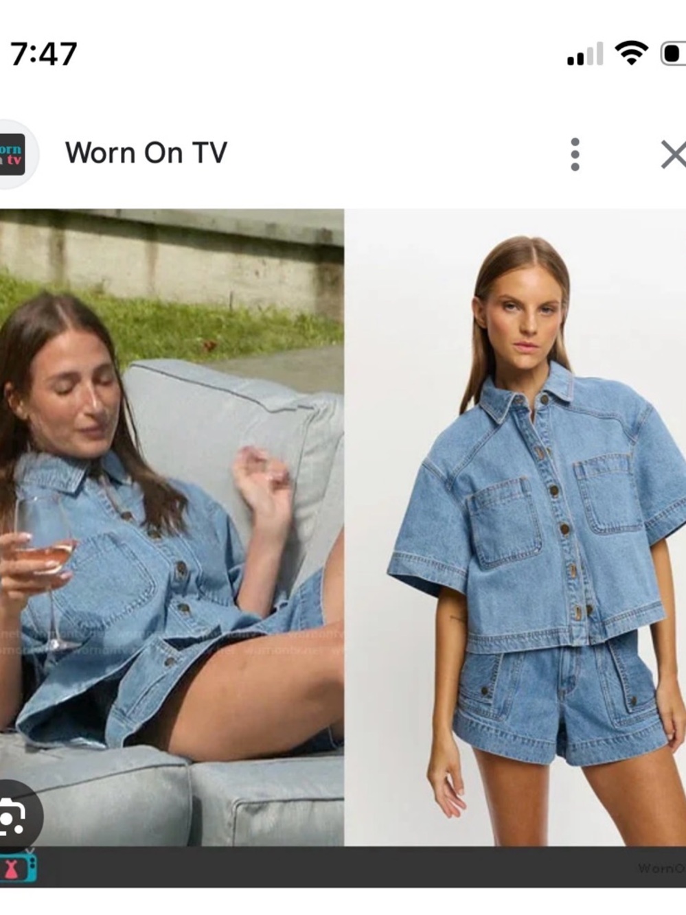 Kivari Paloma Denim Top